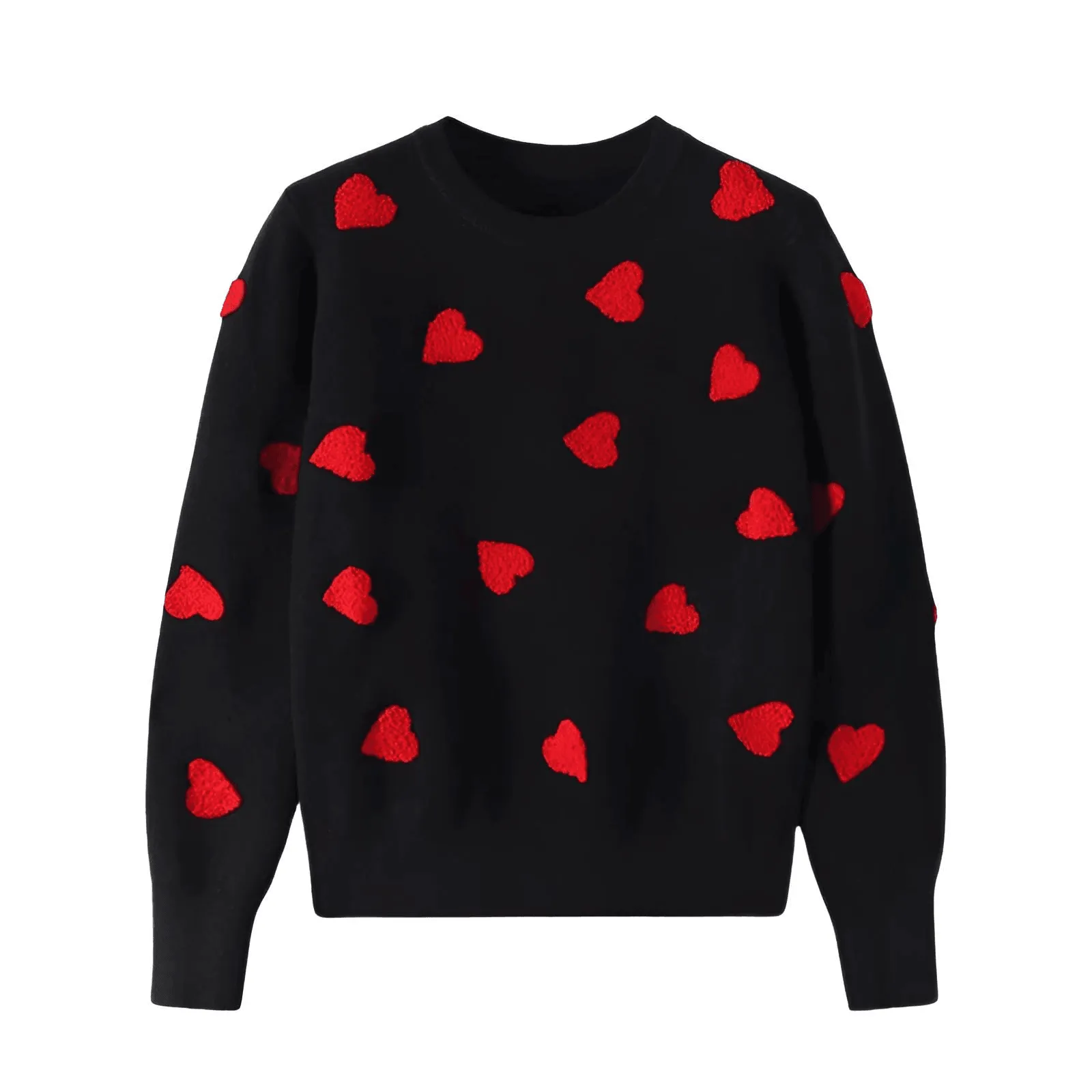 3-D Heart Sweaters For Women