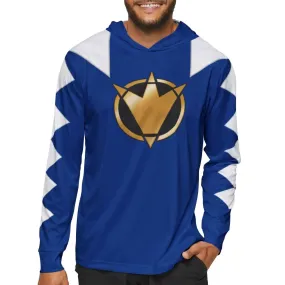 Abaranger Blue Hoodie (Full Print) Super Sentai T Shirt Custom Graphic Art Cosplay Shirts Power Rangers Retro Vintage 90s Tee