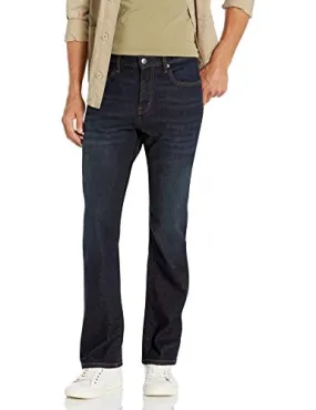 Amazon Essentials Men's Straight-Fit Stretch Bootcut Jean, Rinsed Vintage, 40W x 34L