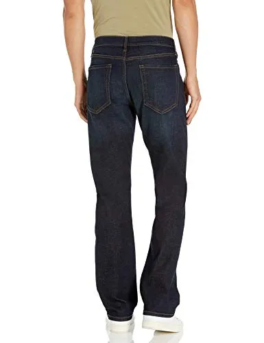 Amazon Essentials Men's Straight-Fit Stretch Bootcut Jean, Rinsed Vintage, 40W x 34L