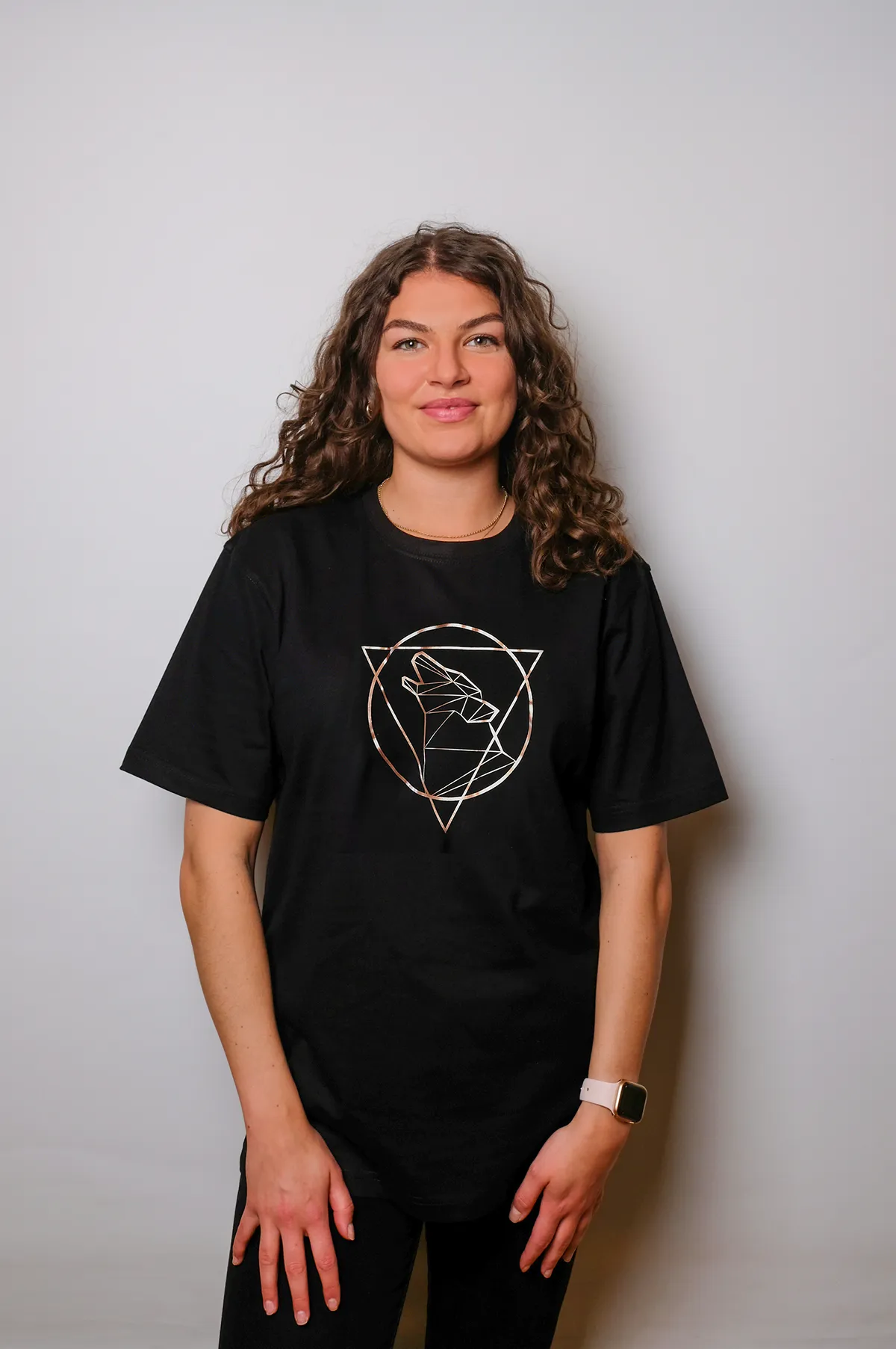 Bermuda T-Shirt Black/Rose Gold