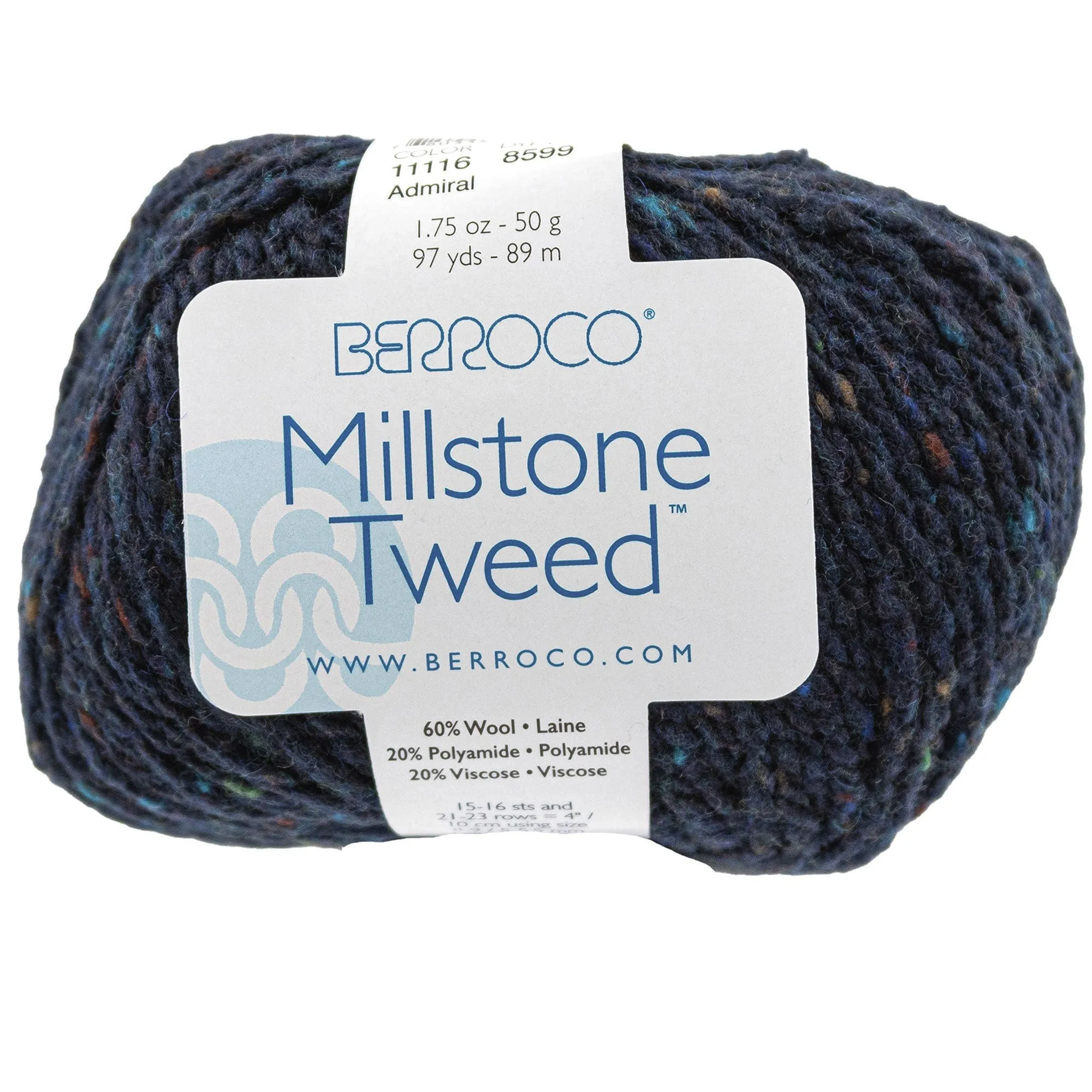 Berroco Millstone Tweed Yarn - 11116 Admiral