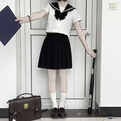 [Black White] JK bad sailor girl uniform set