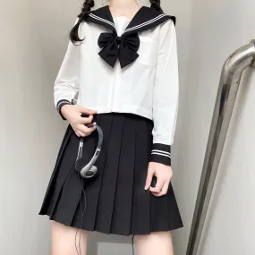 [Black White] JK bad sailor girl uniform set