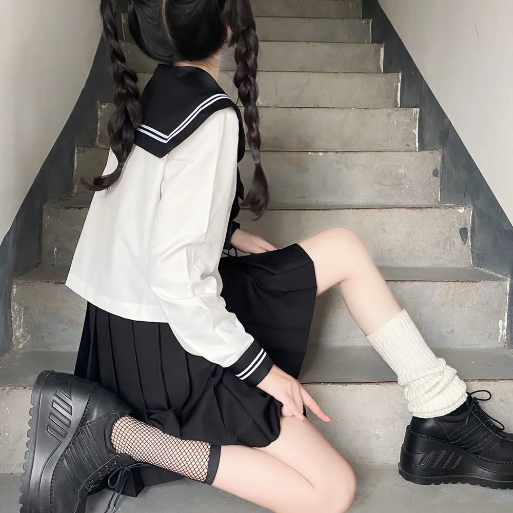 [Black White] JK bad sailor girl uniform set