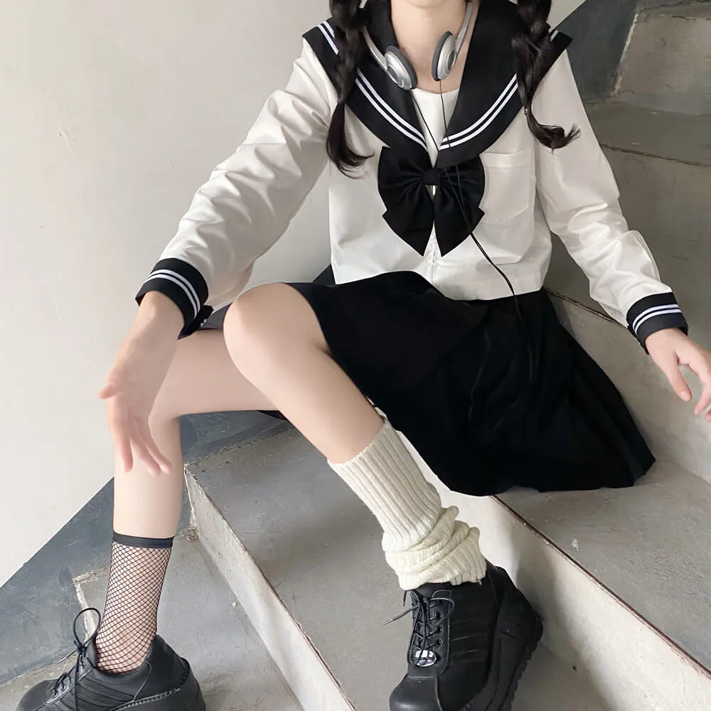 [Black White] JK bad sailor girl uniform set