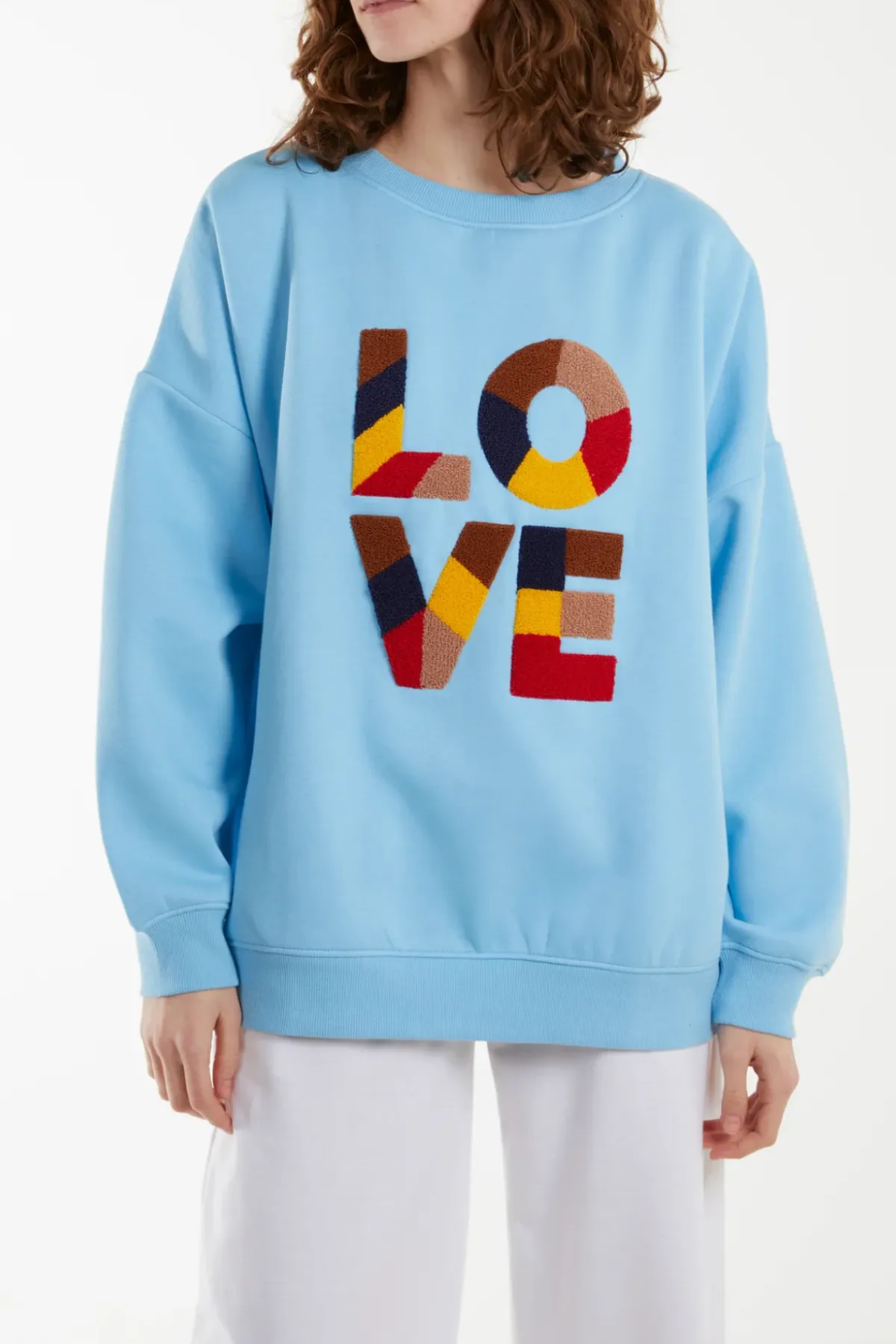 Blue Flock Love Sweatshirt