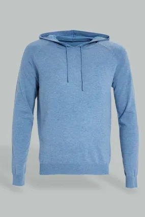 Blue Hooded Sweater