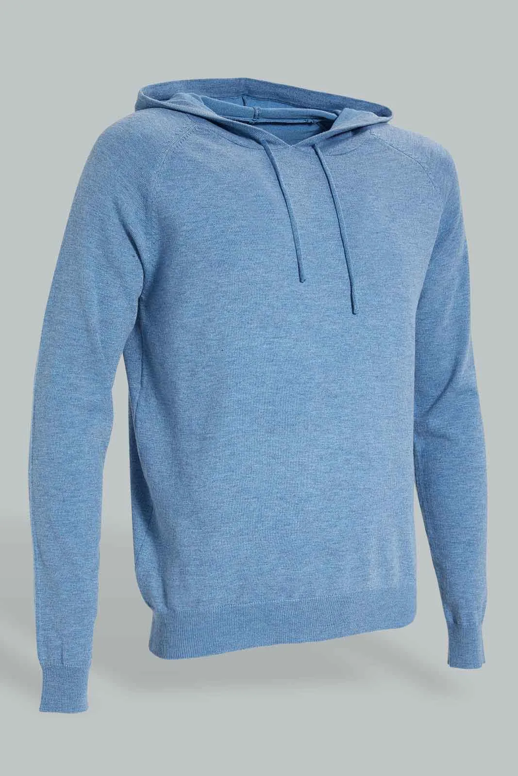 Blue Hooded Sweater