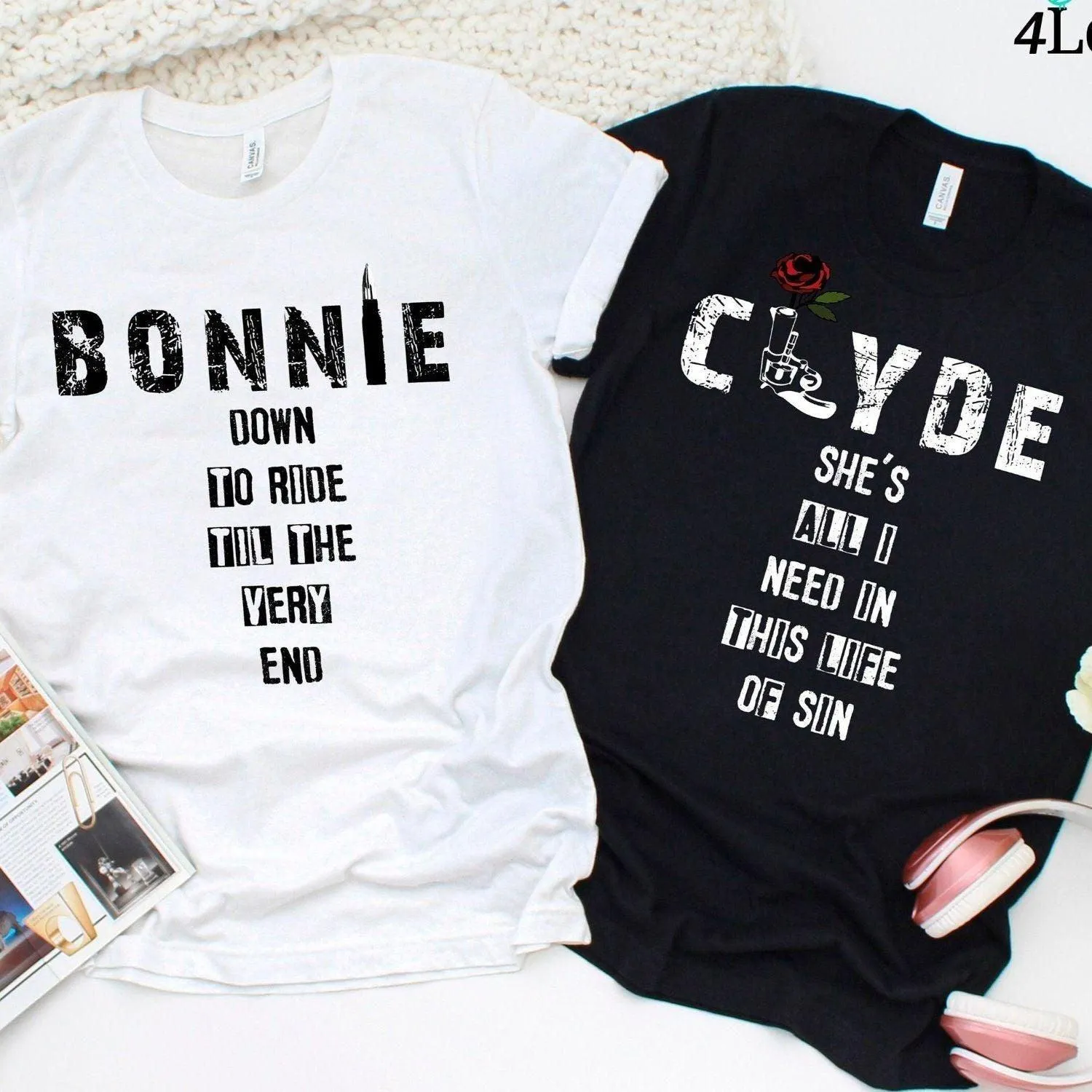 Bonnie & Clyde Ride or Die-Inspired Matching Outfit Set