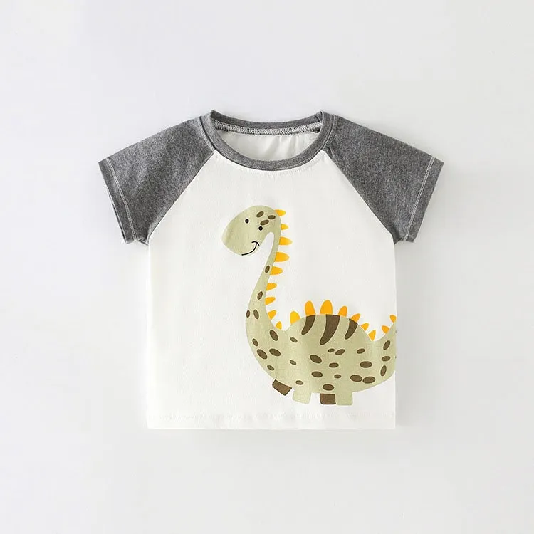 Boys Cotton T-shirts Summer Tees & Tops for Baby Boys Dinosaur Pattern | Toddler Boy Shirt kid Clothing Gift for Boys Pack of 3