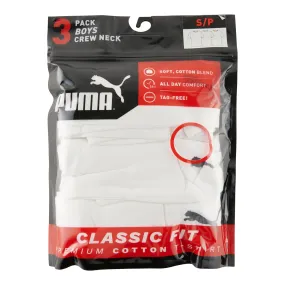 Boy's Puma Classic Crew Tee, 3-Pack