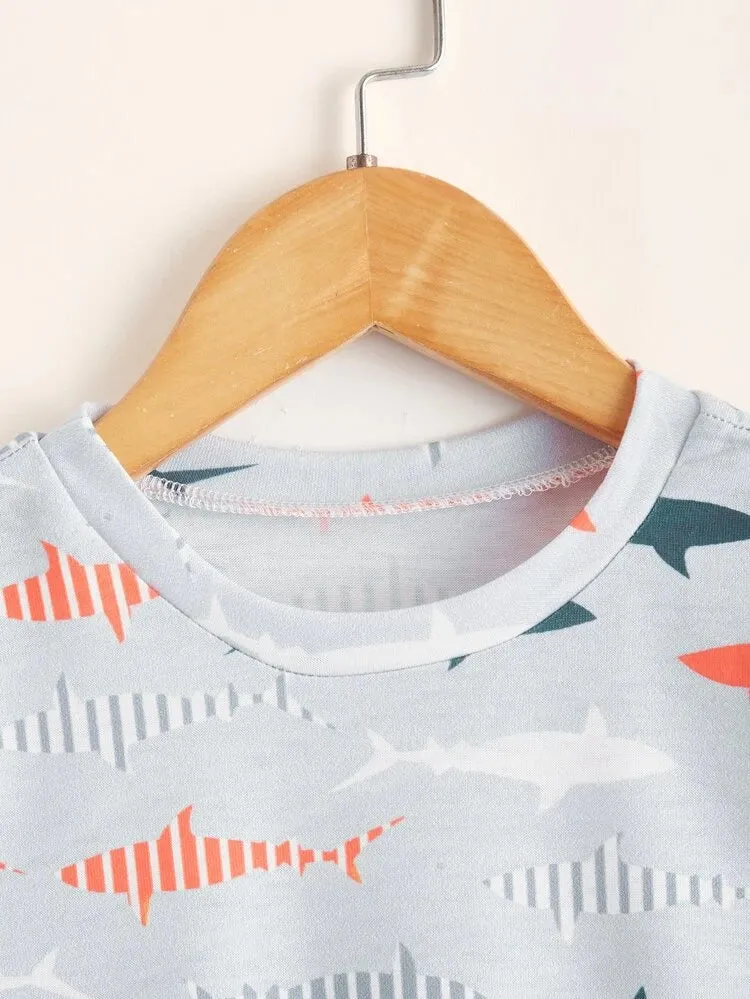 Boys’ Short-Sleeved Sharks Tee