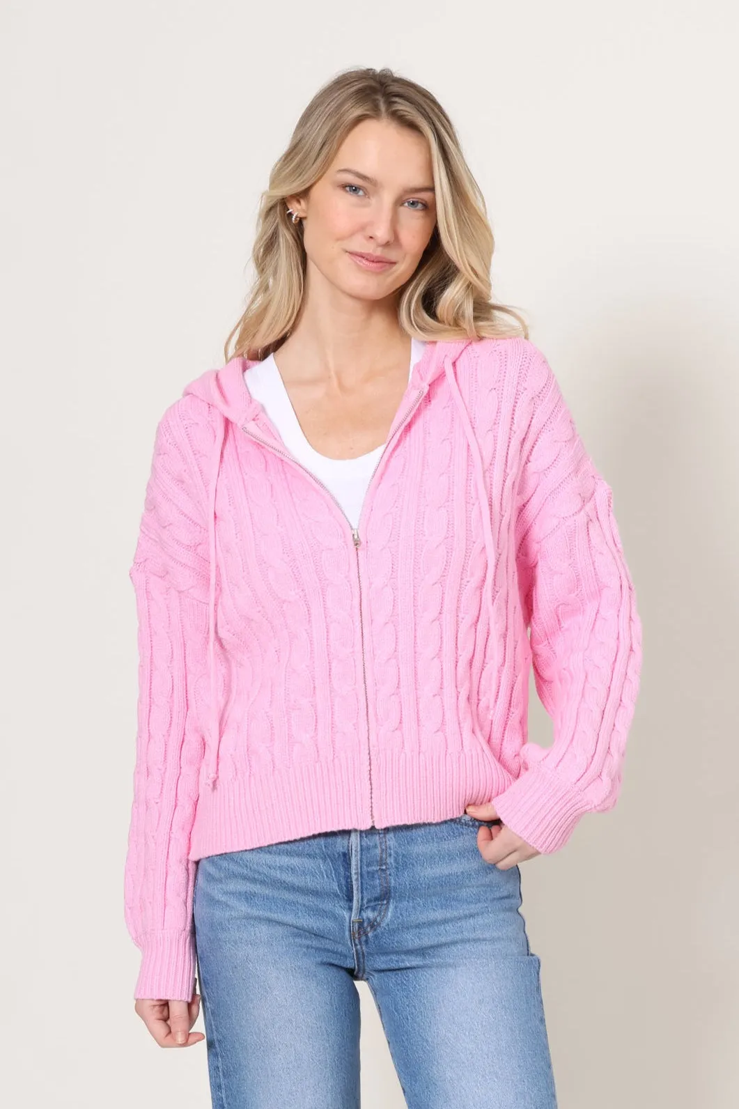 Chalet Cable Zip Up Sweater