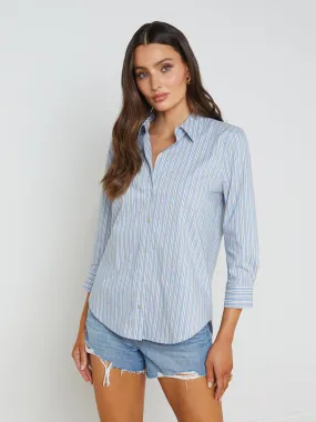 Daniella Cotton-Blend Blouse