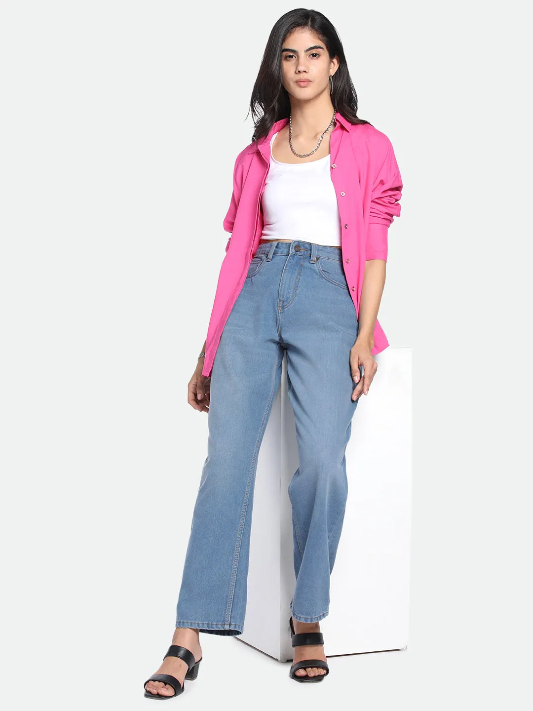 DL Woman Relaxed Fit High-Rise Clean Look Stretchable Jeans