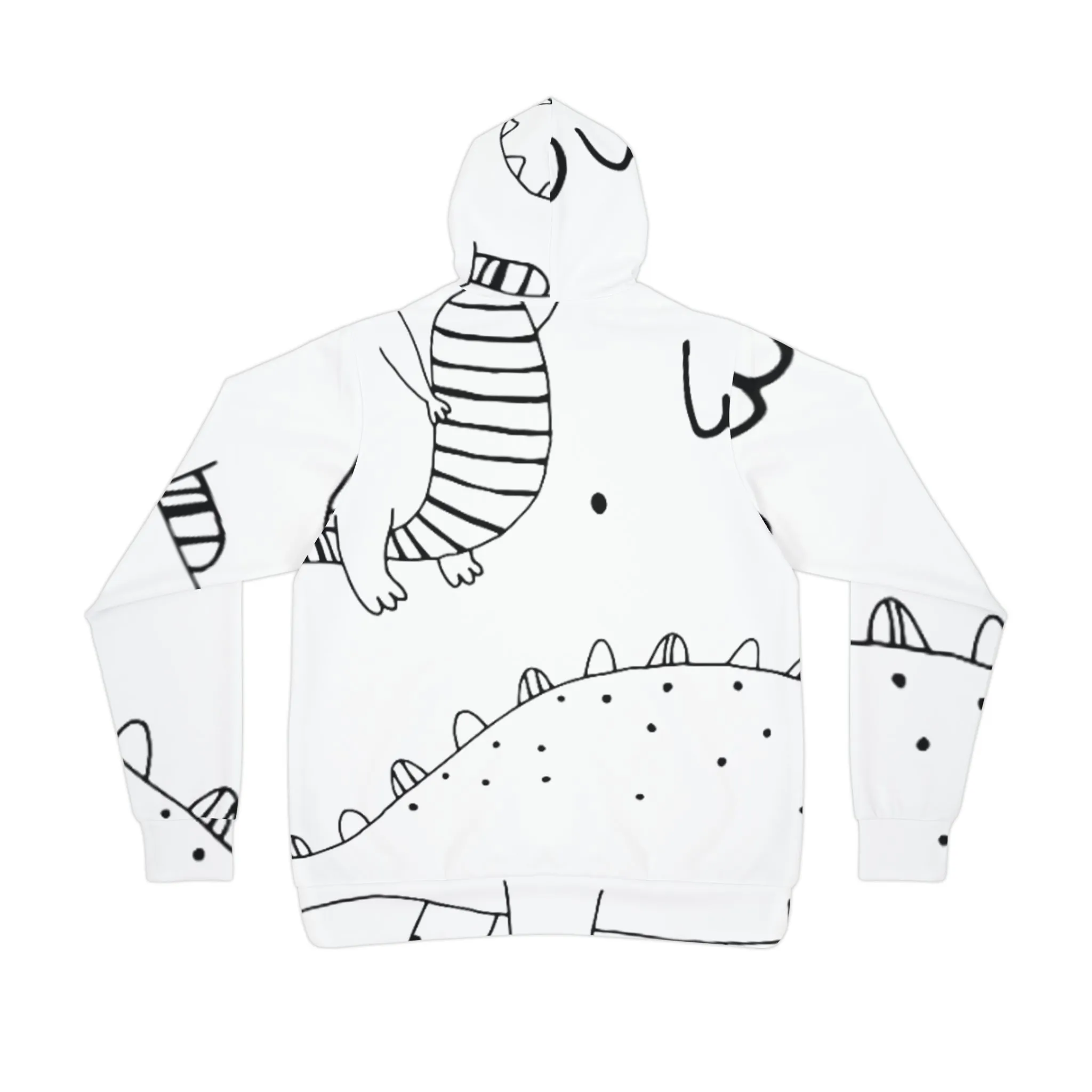 Doodle Dinosours - Inovax Athletic Hoodie