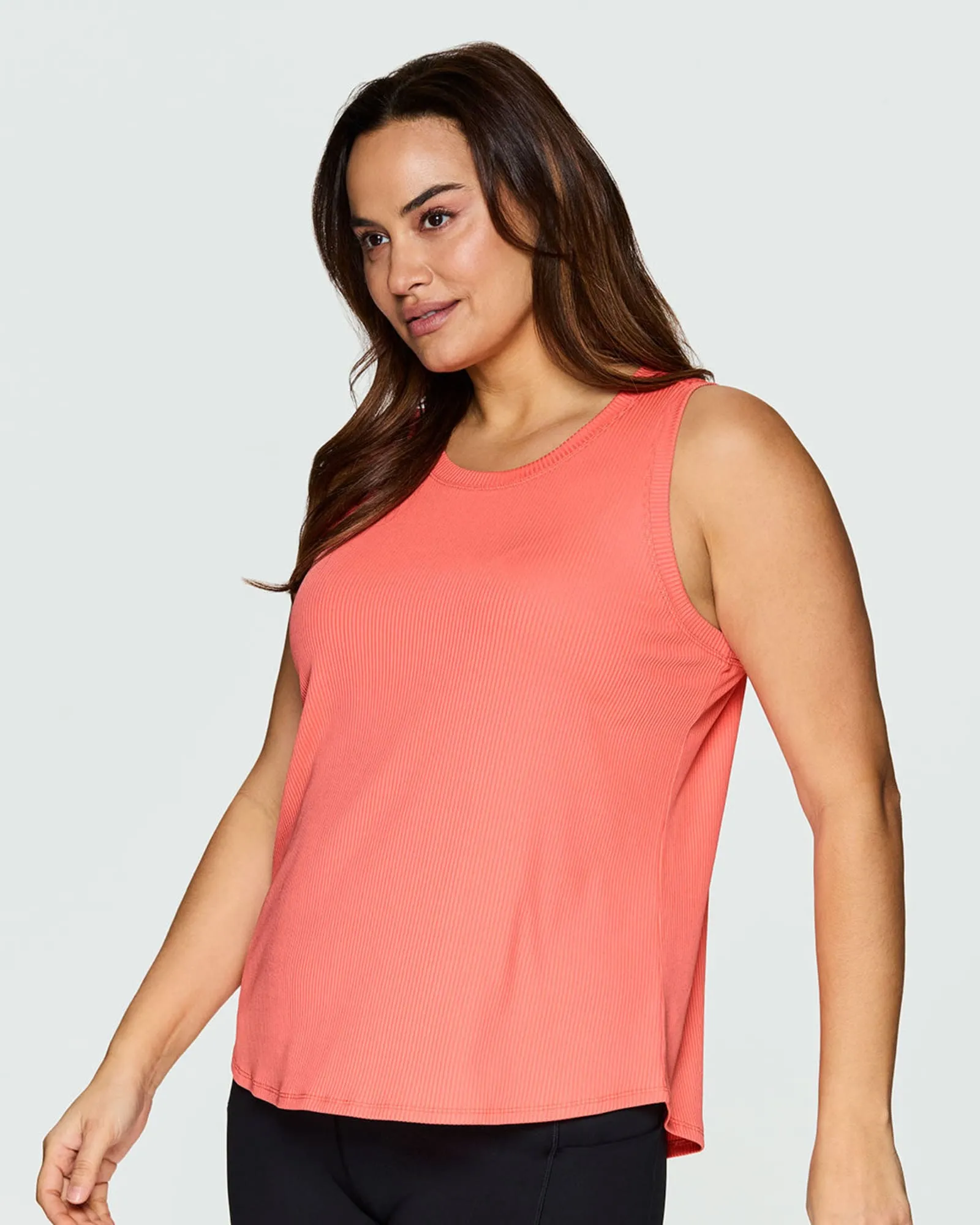 Everyday Ribbed Tank | Coral