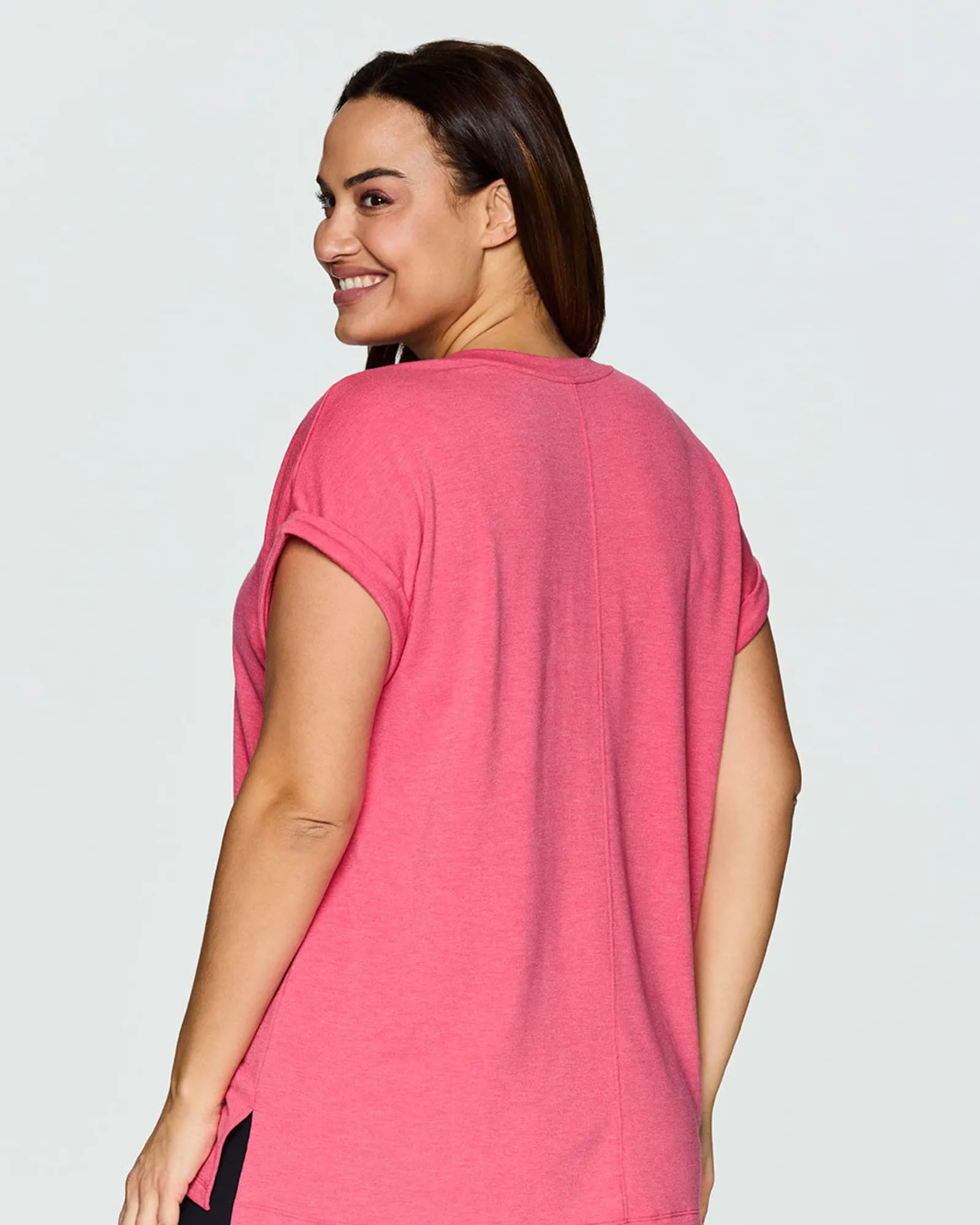 Everyday V-neck Tunic | Hot Pink