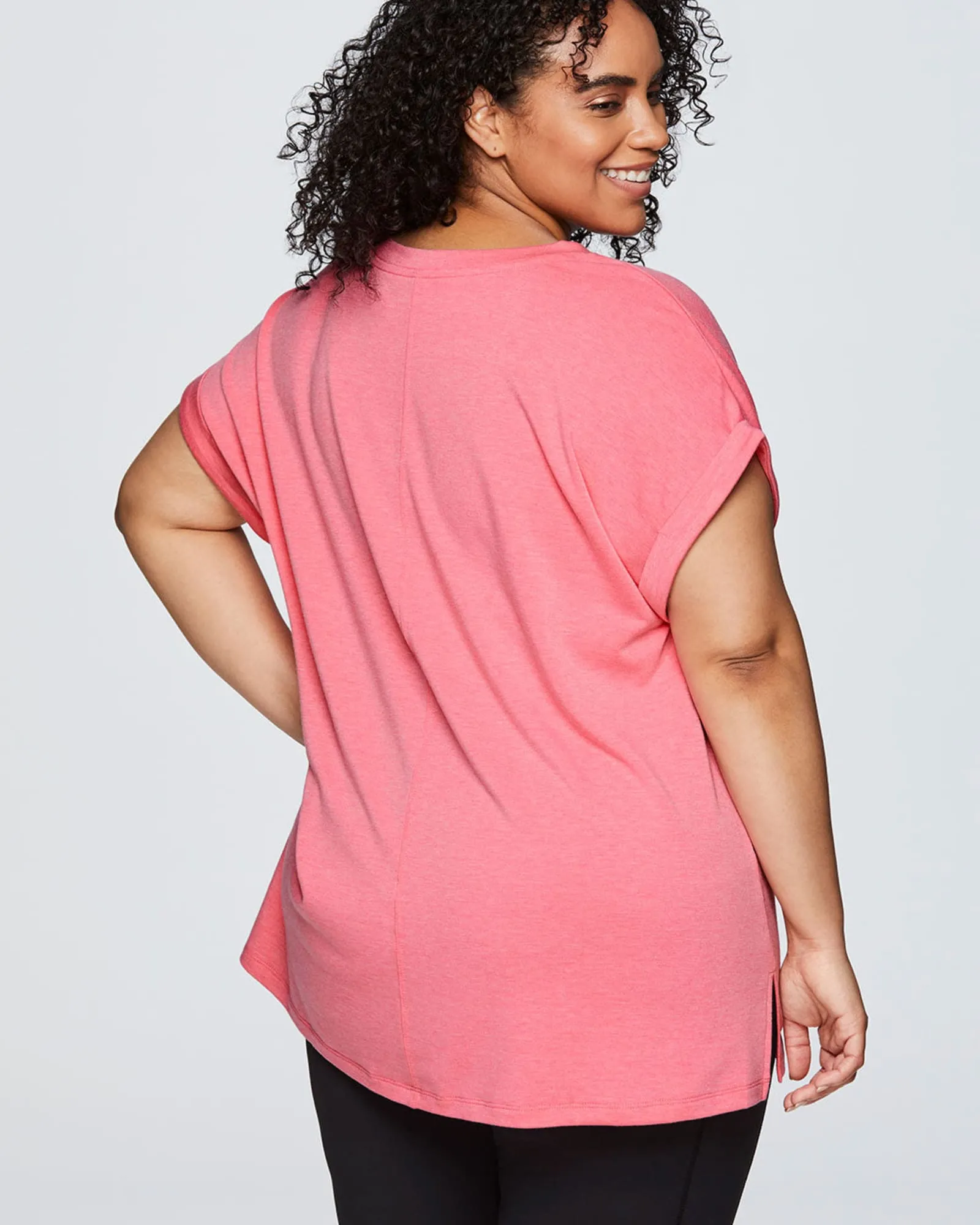 Everyday V-neck Tunic | Pink