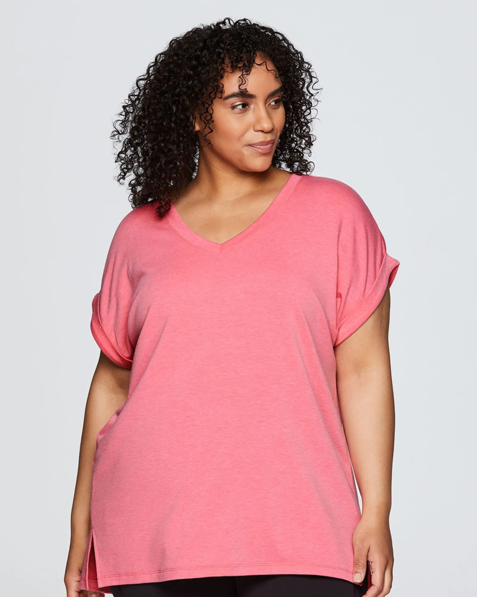 Everyday V-neck Tunic | Pink