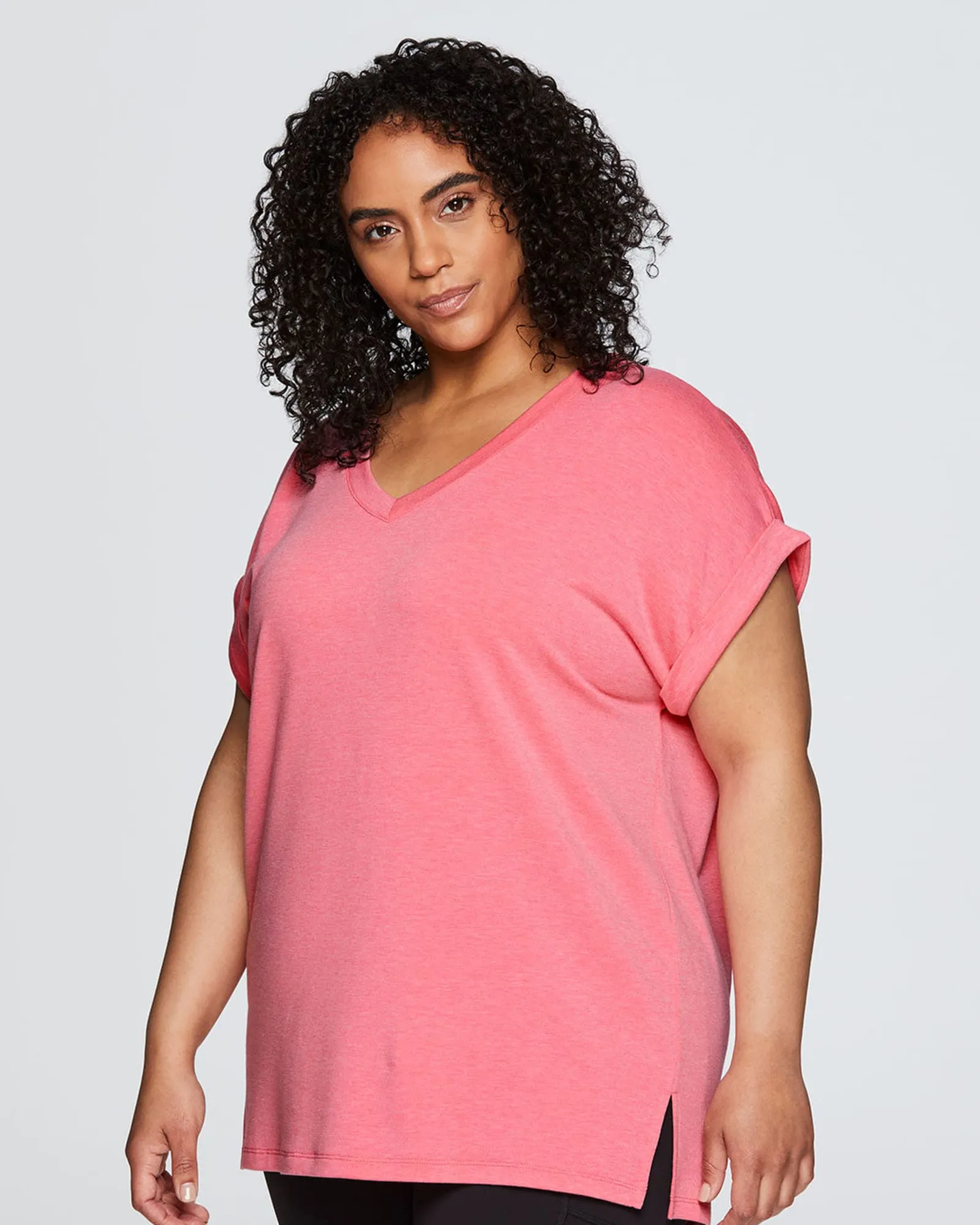 Everyday V-neck Tunic | Pink