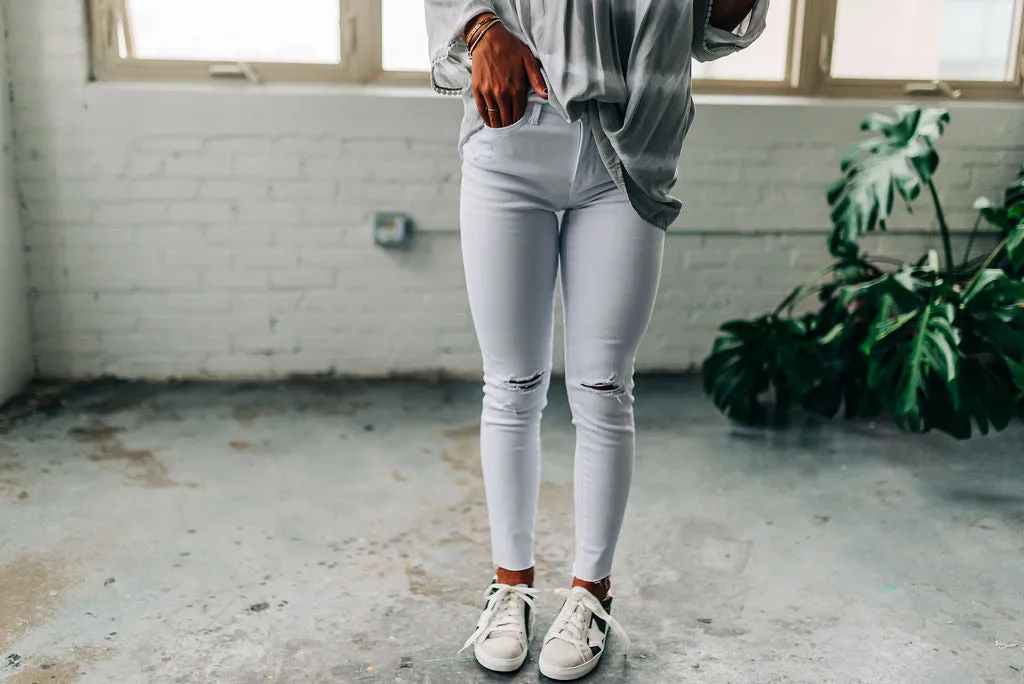 Everyday White Denim Jeans