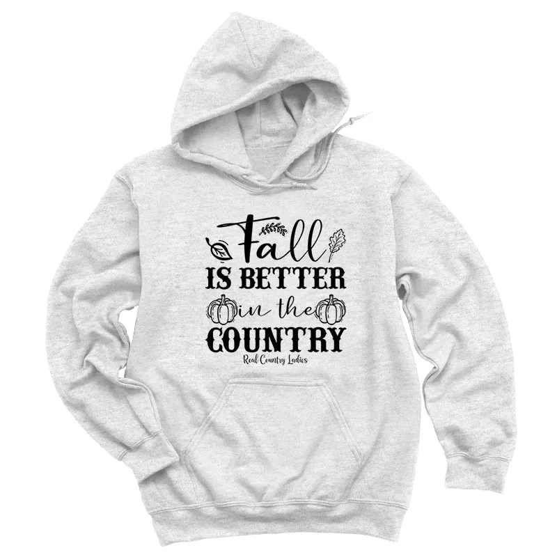 Fall Is Better In The Country Black Print Hoodies & Long Sleeves