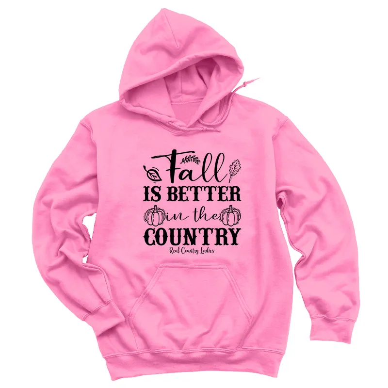 Fall Is Better In The Country Black Print Hoodies & Long Sleeves