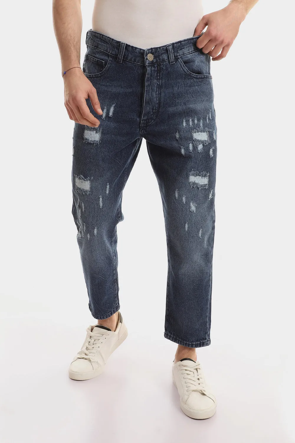 Front Wash With Splatter Colors Heather Jeans