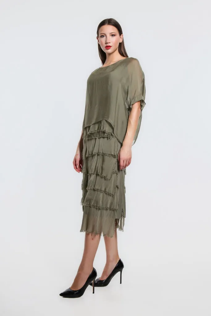 Gail Tiered Ruffle Dress (DQ206)