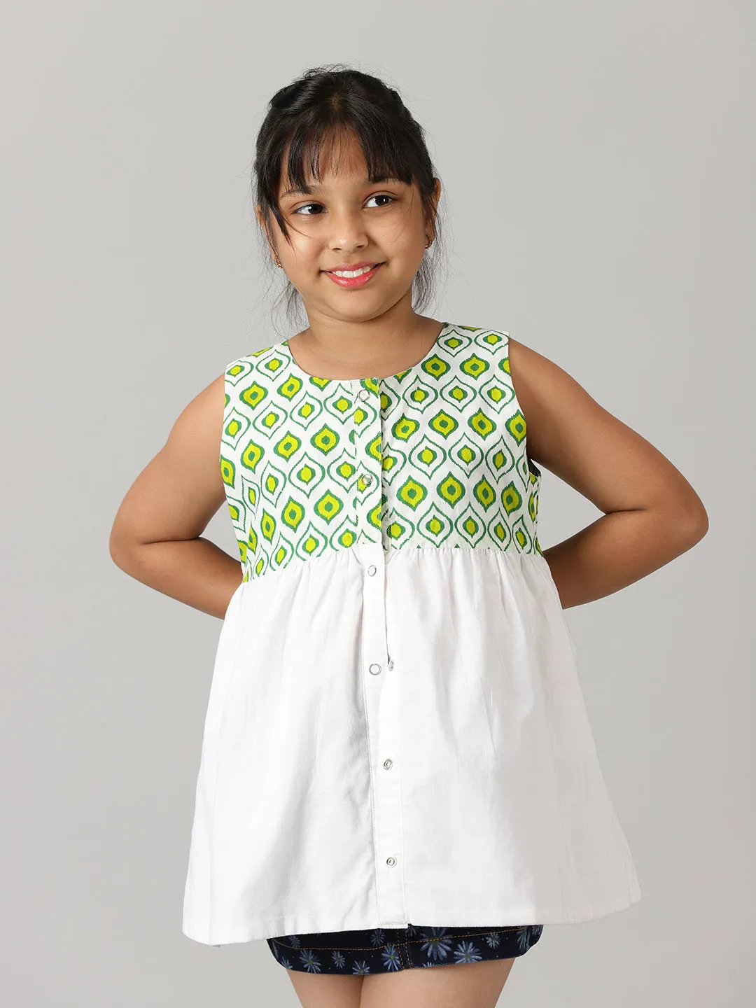 Girls Reversible Cotton Top