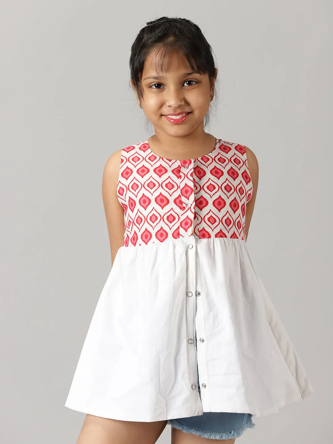 Girls Reversible Cotton Top