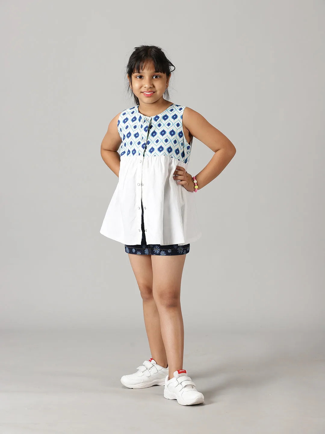 Girls Reversible Cotton Top