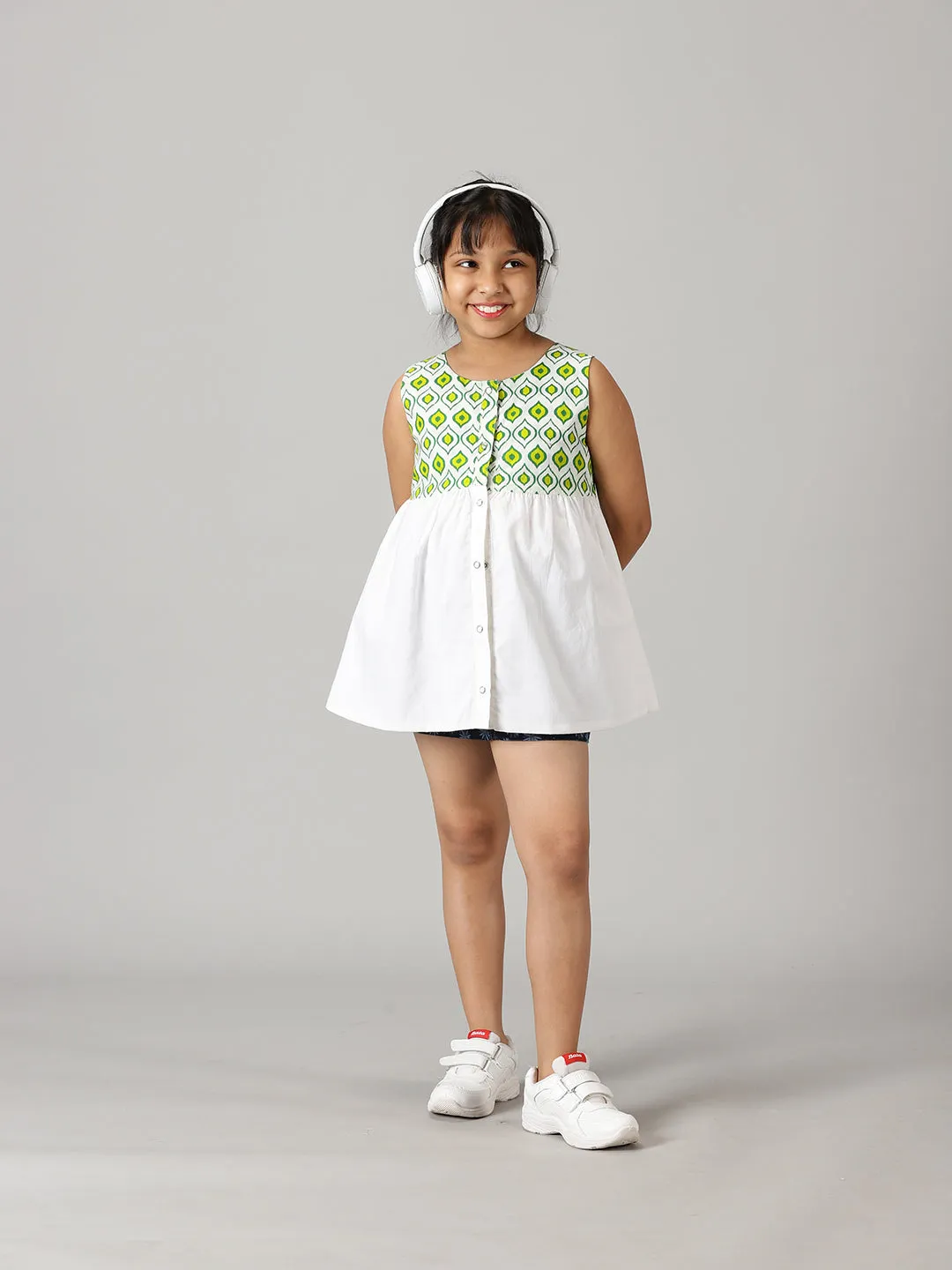 Girls Reversible Cotton Top