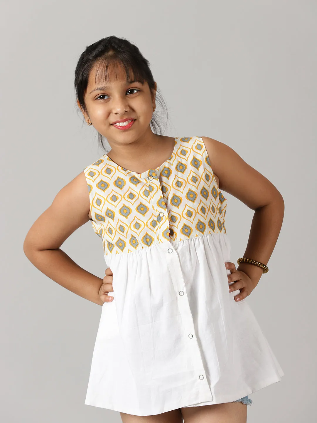 Girls Reversible Cotton Top