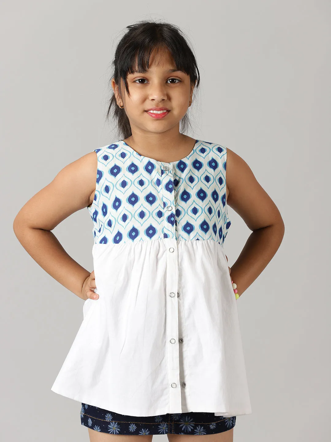 Girls Reversible Cotton Top