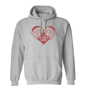 Halo Helmet Heart Fleece Hoodie