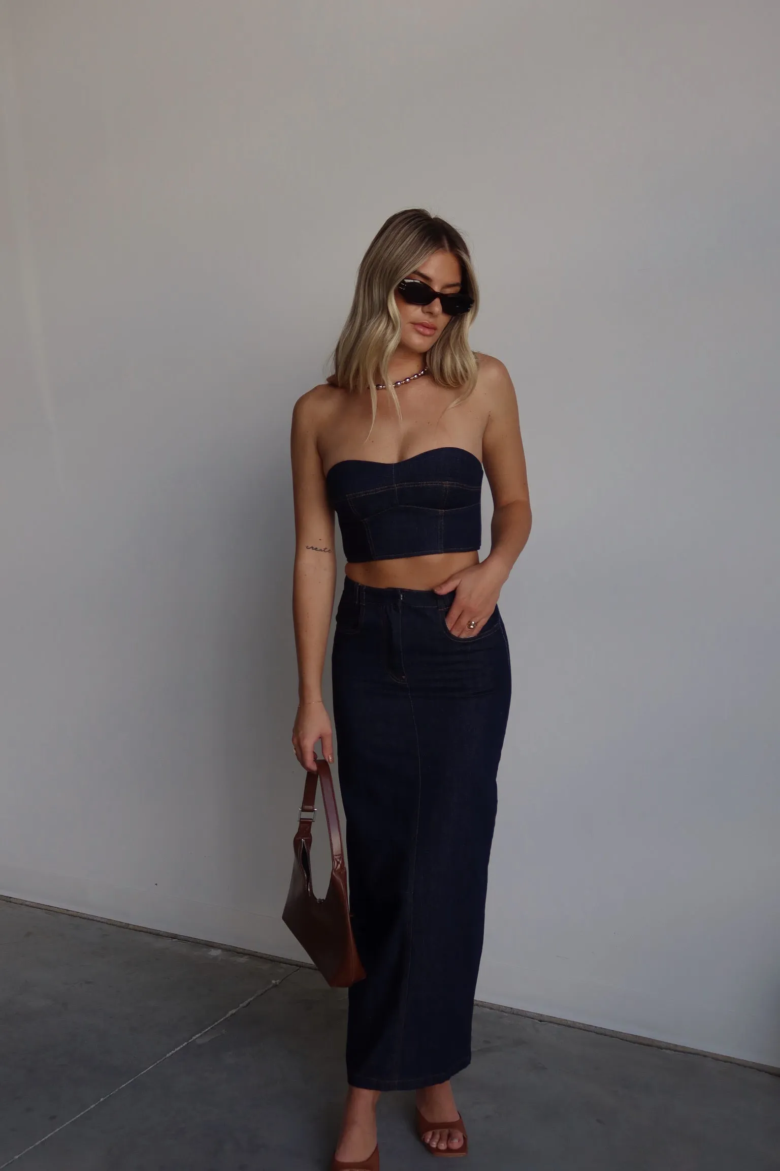 Justyn Denim Maxi Skirt