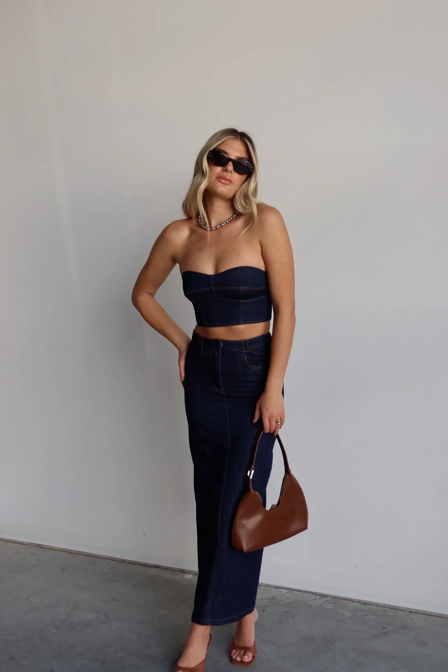 Justyn Denim Maxi Skirt