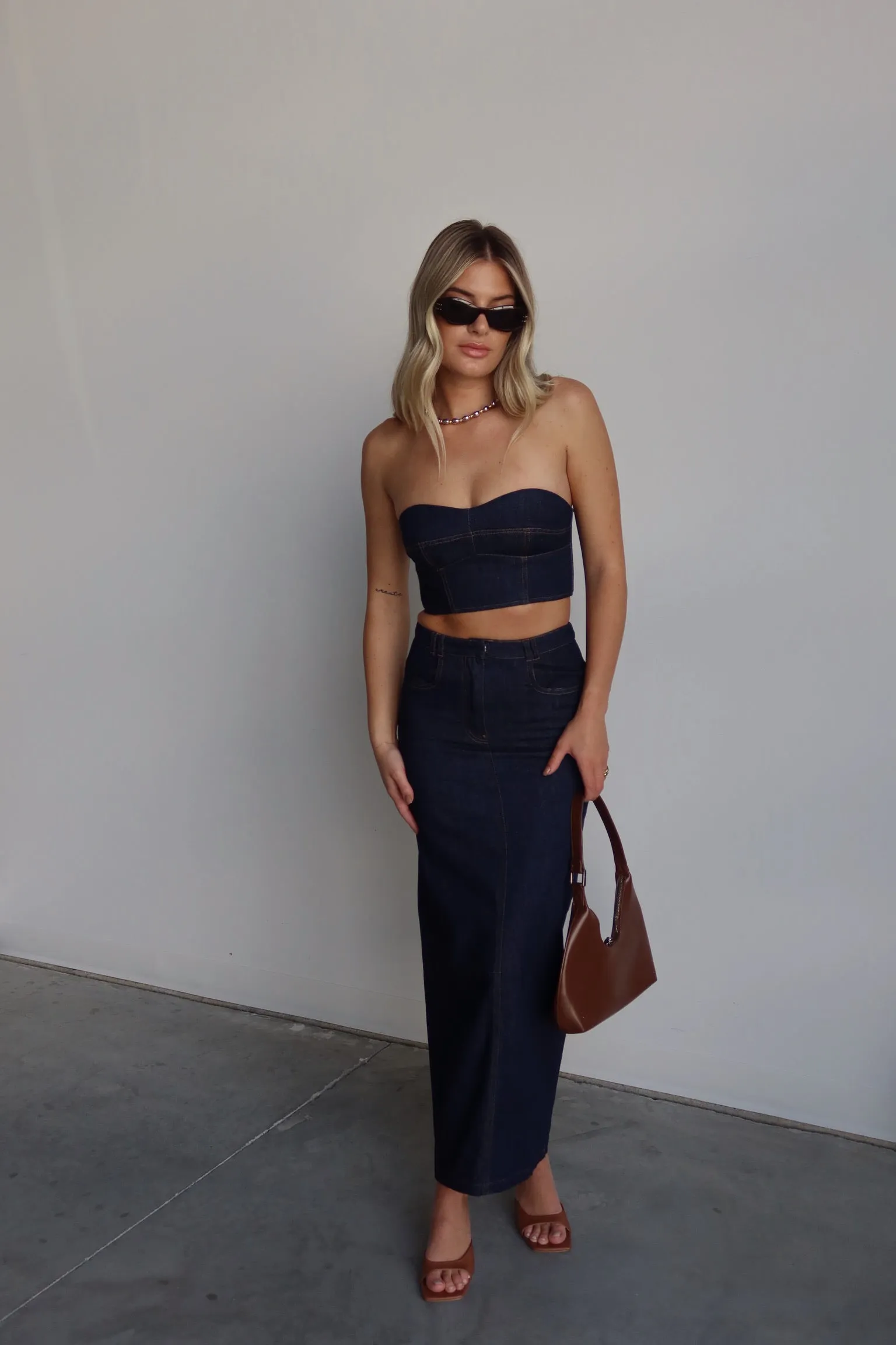 Justyn Denim Maxi Skirt