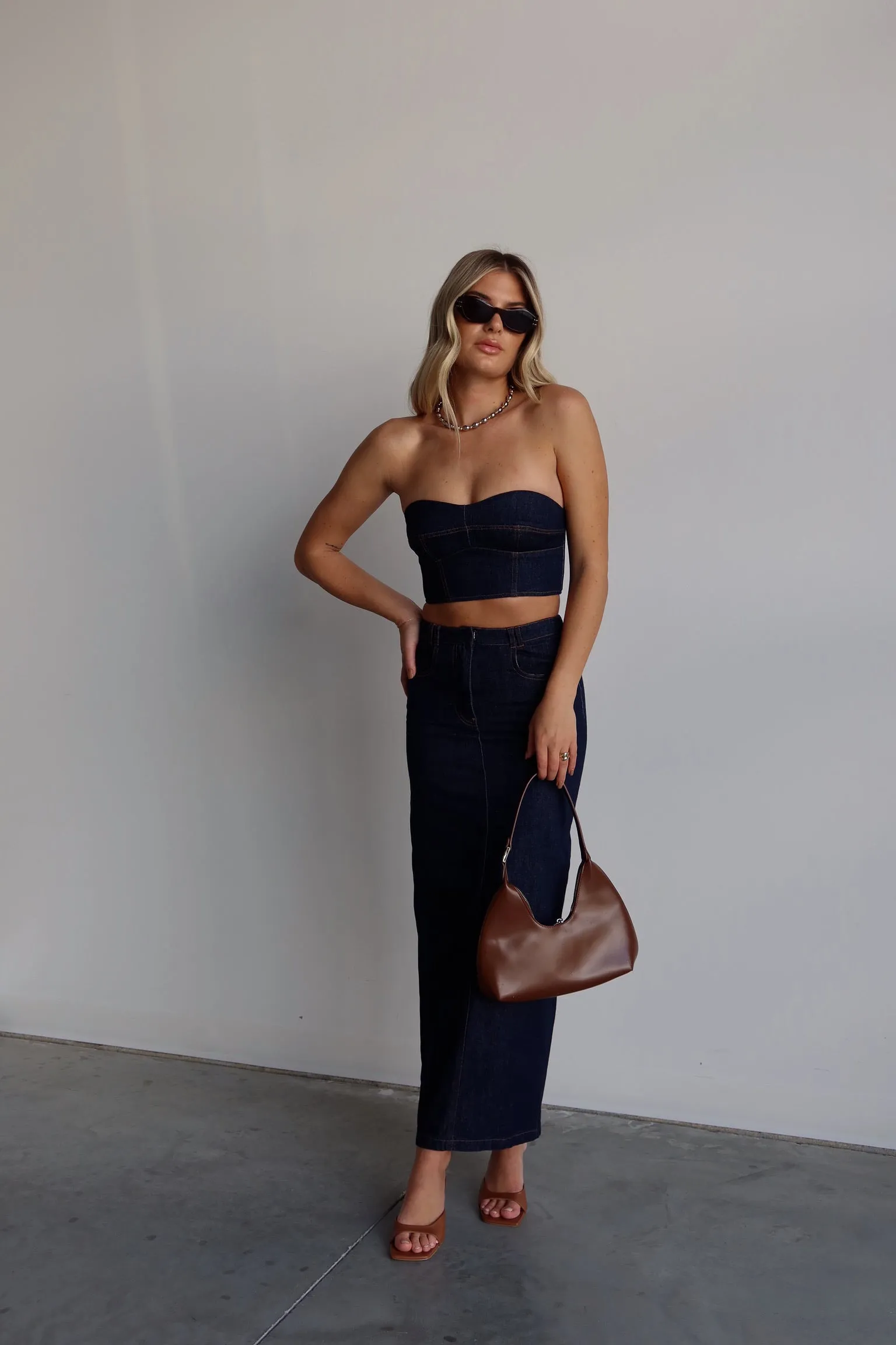 Justyn Denim Maxi Skirt