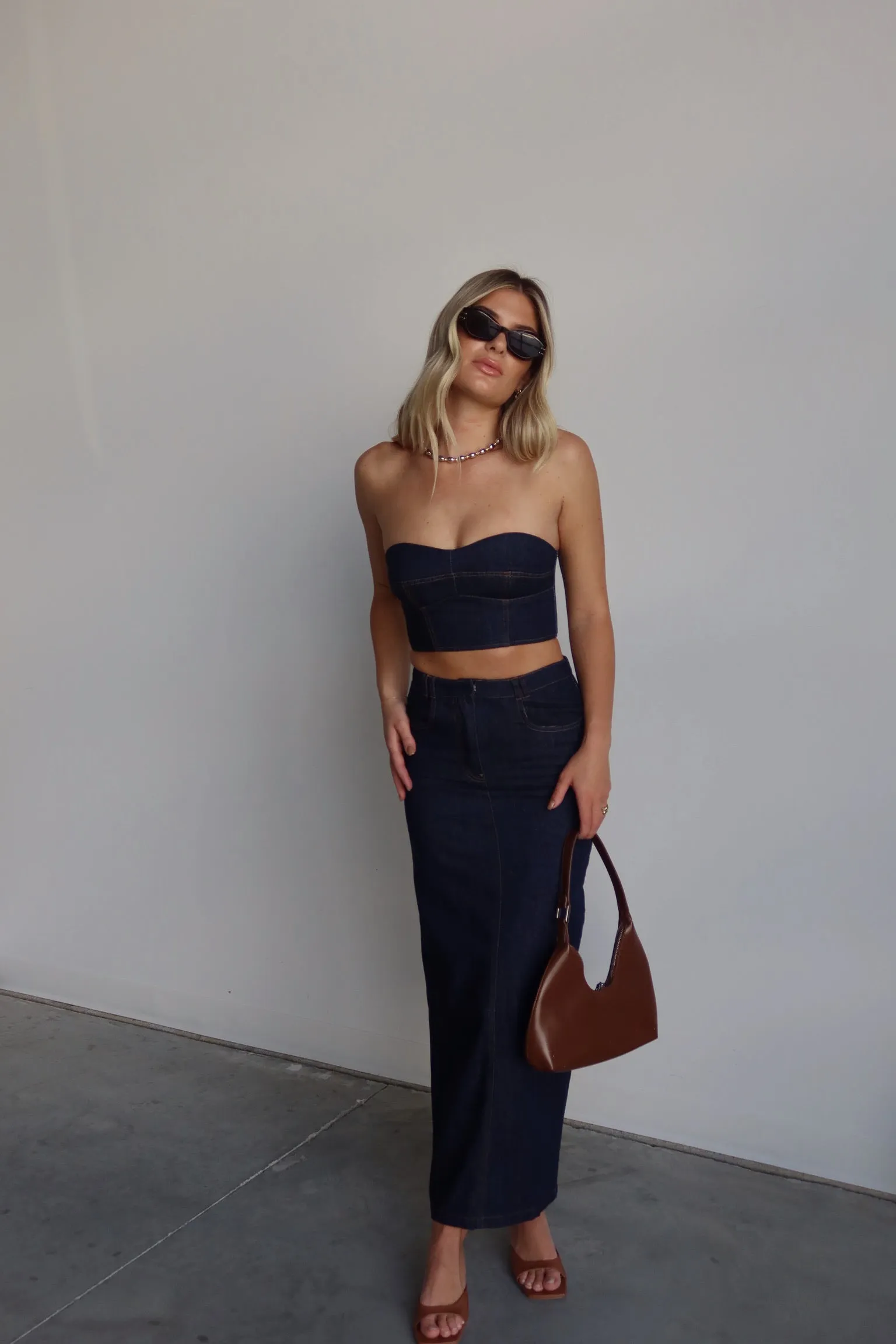 Justyn Denim Maxi Skirt