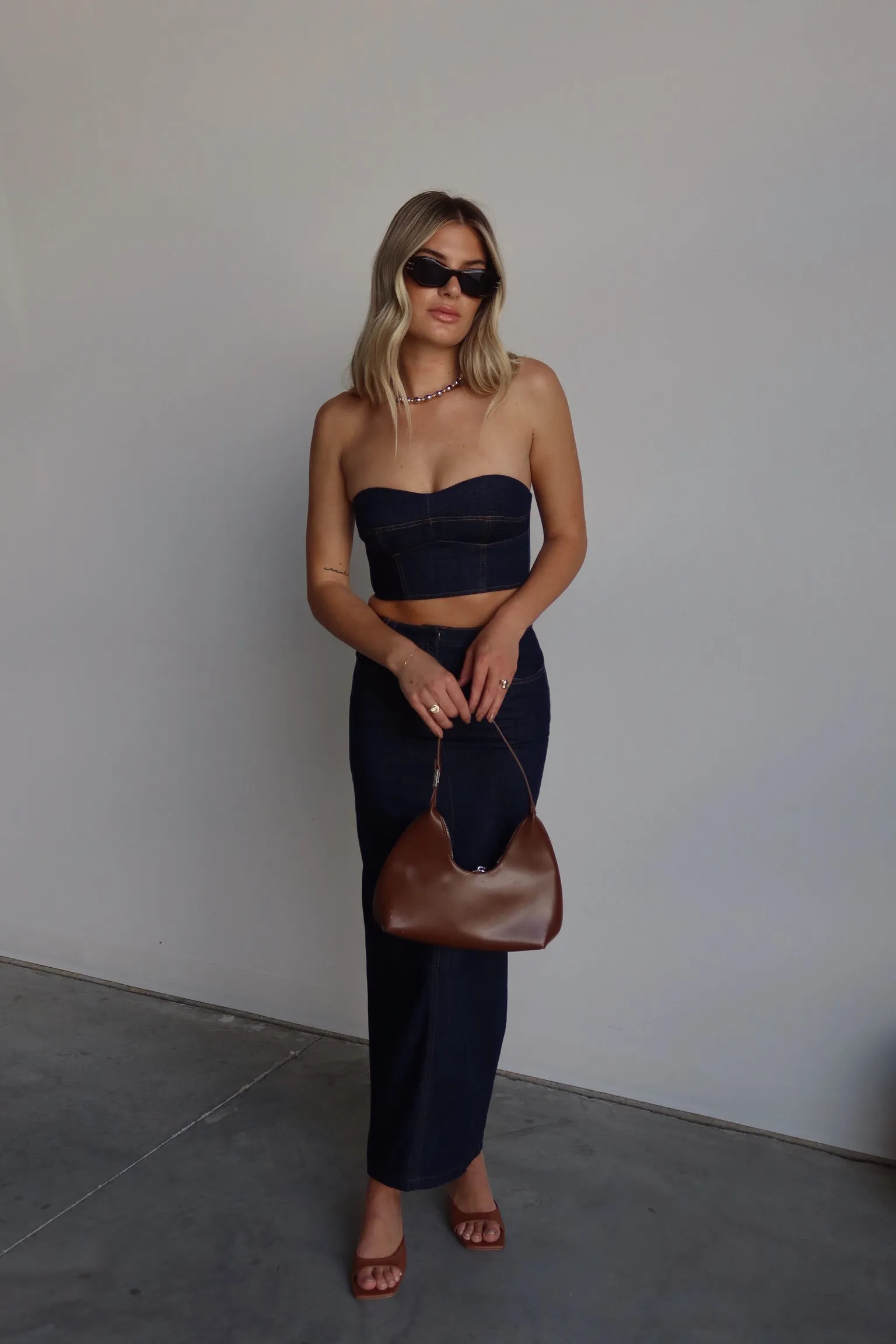 Justyn Denim Maxi Skirt