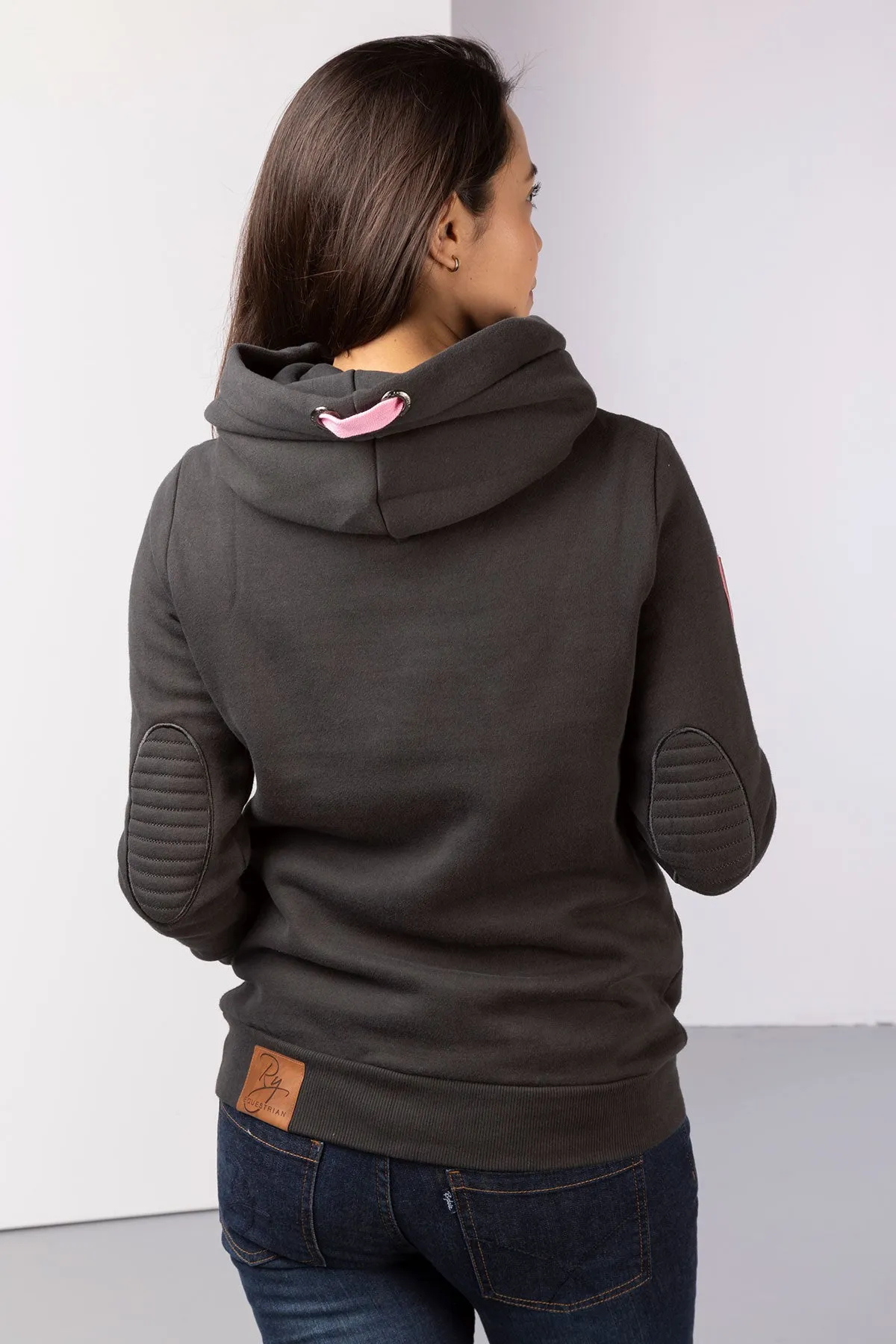 Ladies Cross Neck Hoody