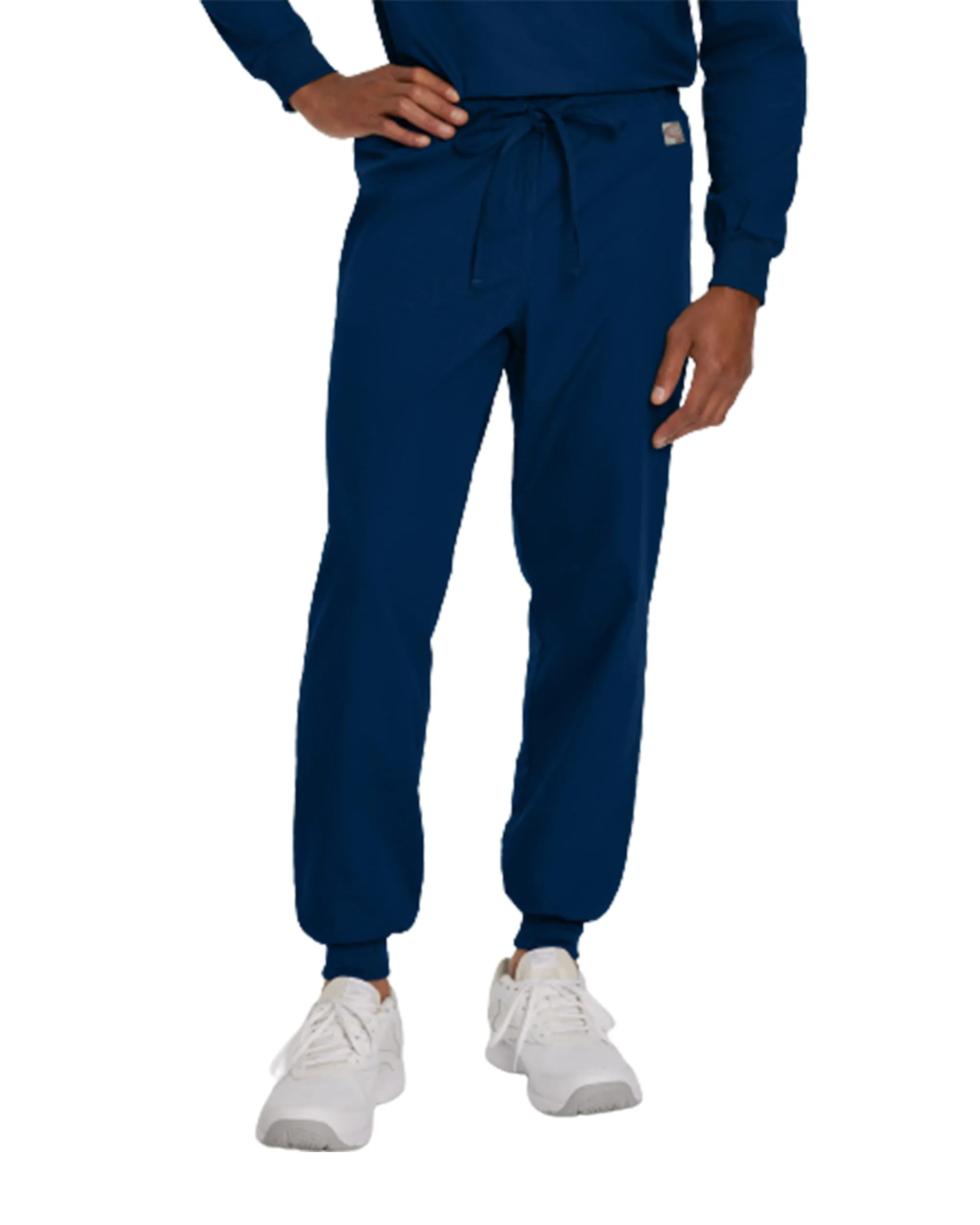 Landau Scrub Zone Unisex Banded-Bottom Jogger Scrub Pants