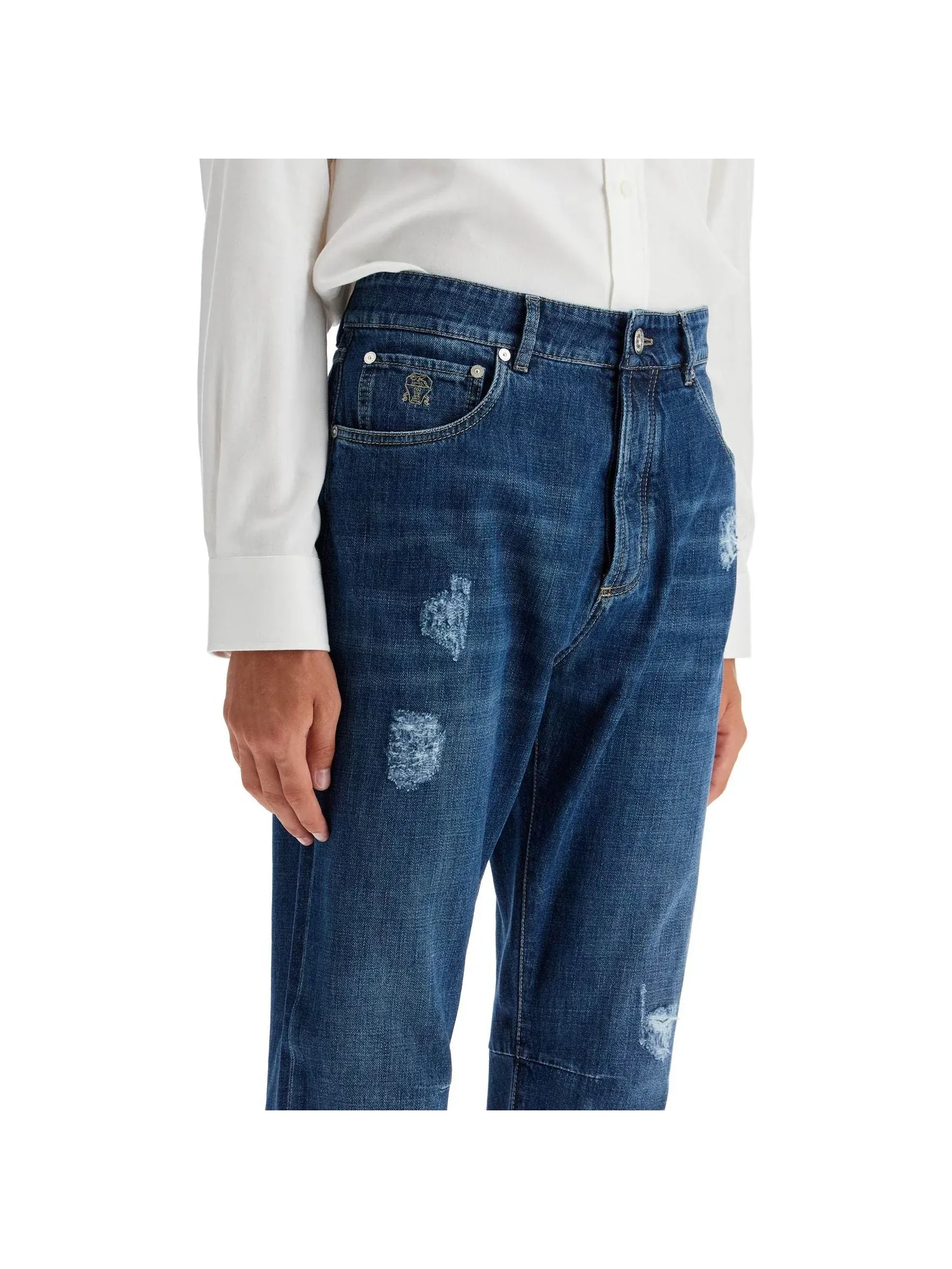 Leisure Fit Five-Pocket Jeans