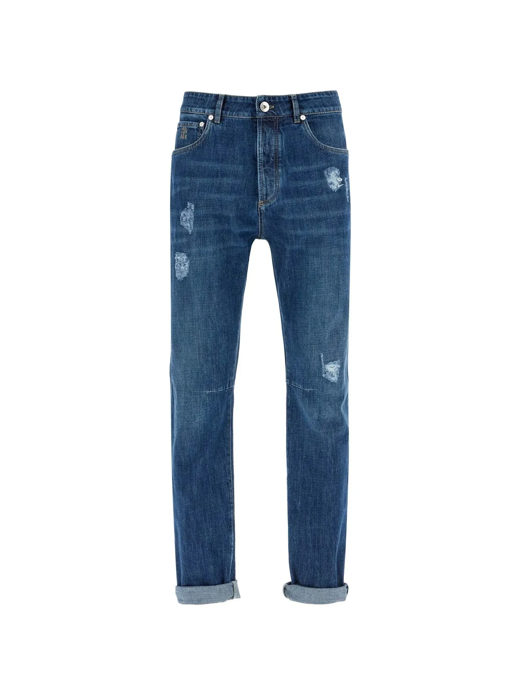 Leisure Fit Five-Pocket Jeans