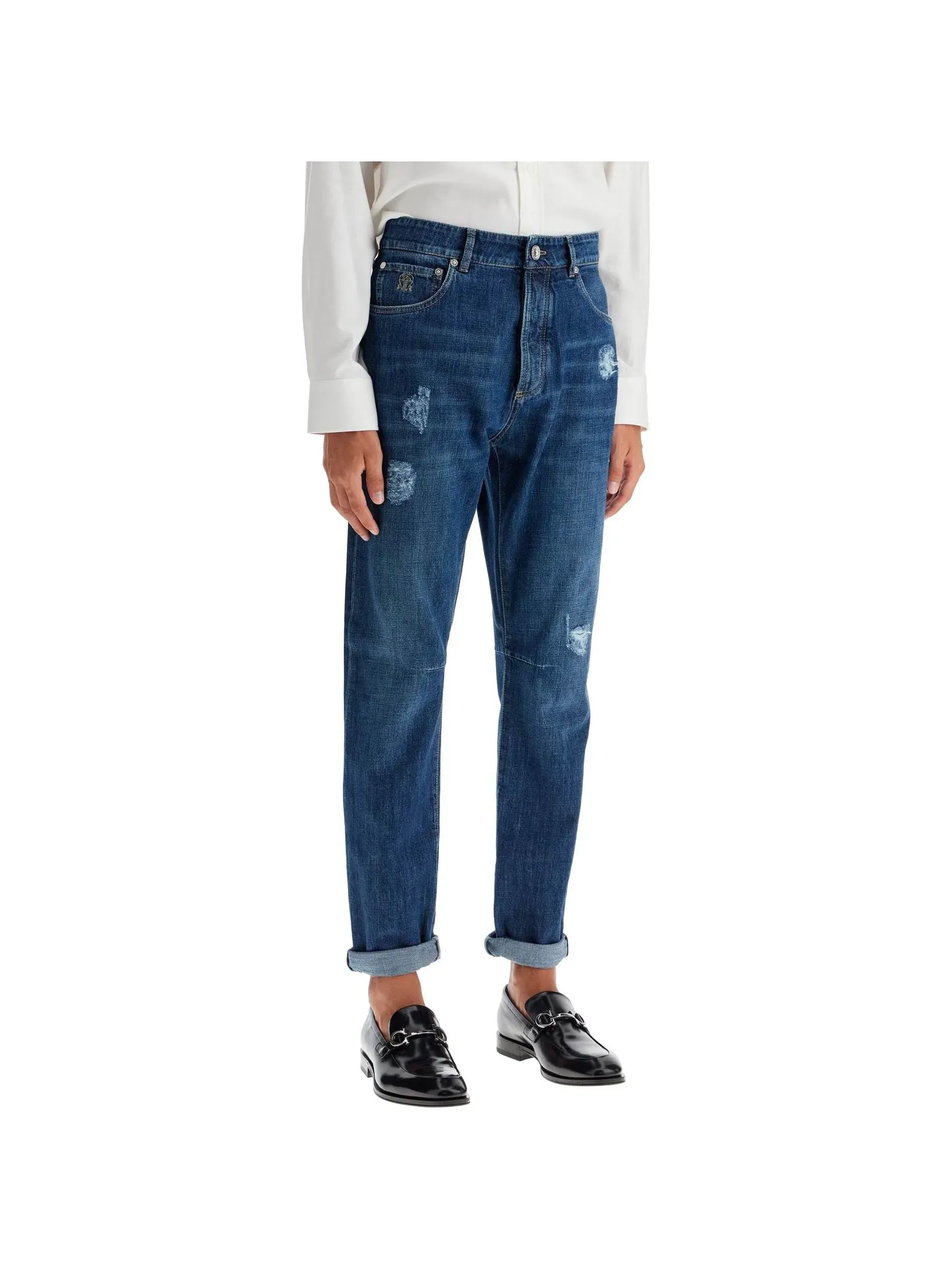 Leisure Fit Five-Pocket Jeans