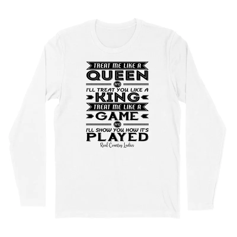 Like A Queen Black Print Hoodies & Long Sleeves